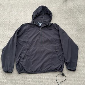 LANDS’ END ANORAK Hooded Windbreaker Jacket / Pullover - Unisex Large